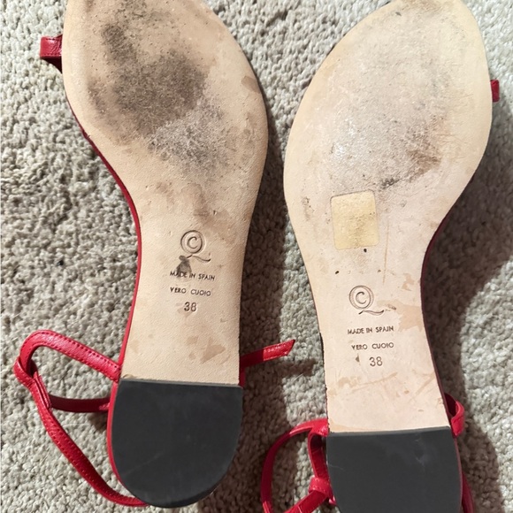 Red Alexander McQueen sandals size 38. - Picture 5 of 5
